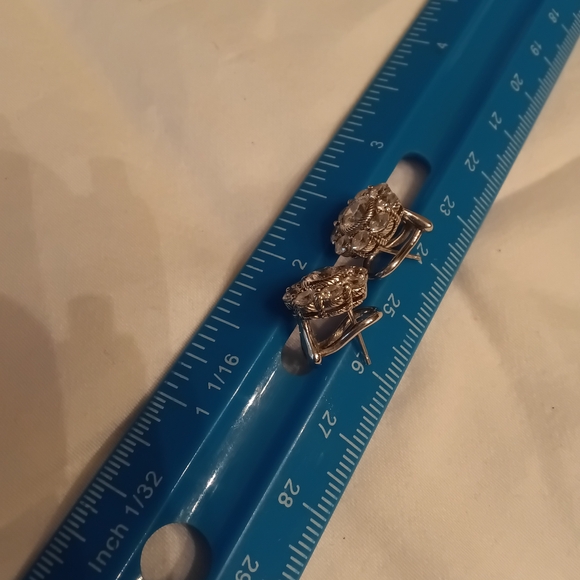 Judith Ripka 925 CZ Daisy Earrings - Picture 3 of 6